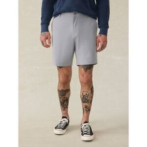 Faherty Mens Casual All Day Water Repellent Stretch Bermuda Chino Shorts Size 36